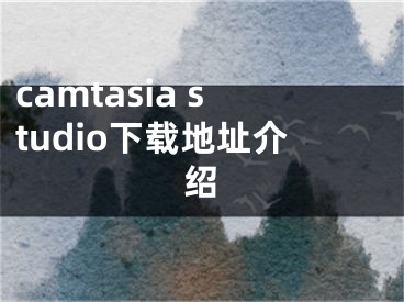 camtasia studio下载地址介绍