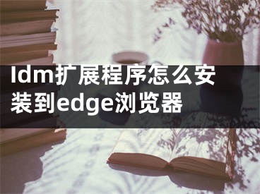 Idm扩展程序怎么安装到edge浏览器 