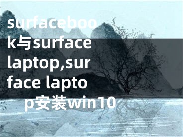 surfacebook与surface laptop,surface laptop安装win10