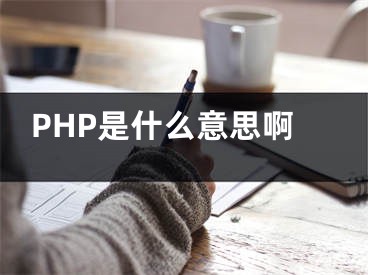 PHP是什么意思啊