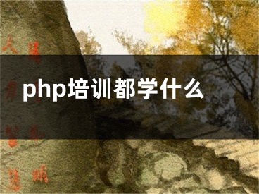 php培训都学什么