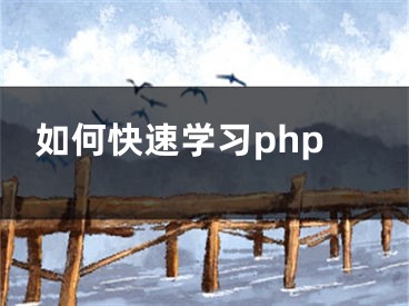 如何快速学习php