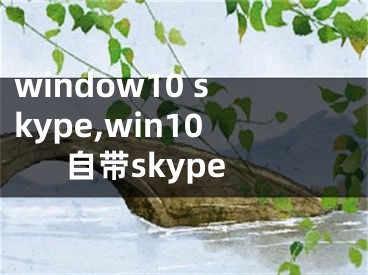 window10 skype,win10自带skype